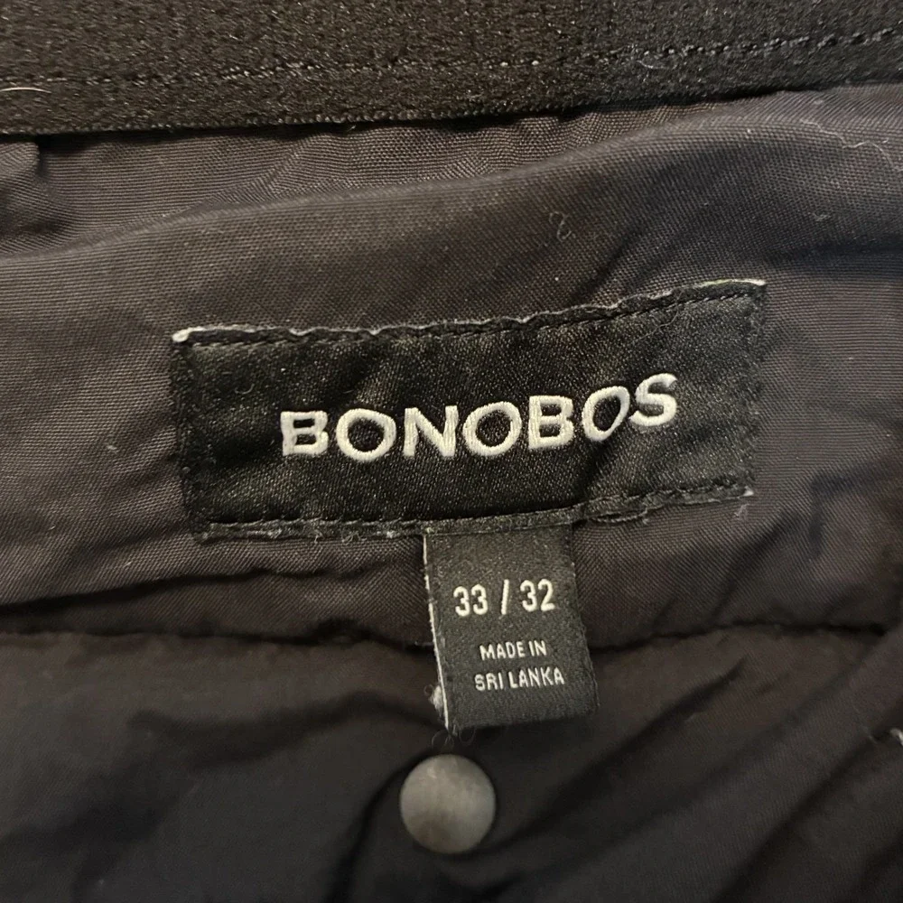 Bonobos Men Slim Lightweight Stretch Chino Pants 33x32 Tech Smart Casual Minimal